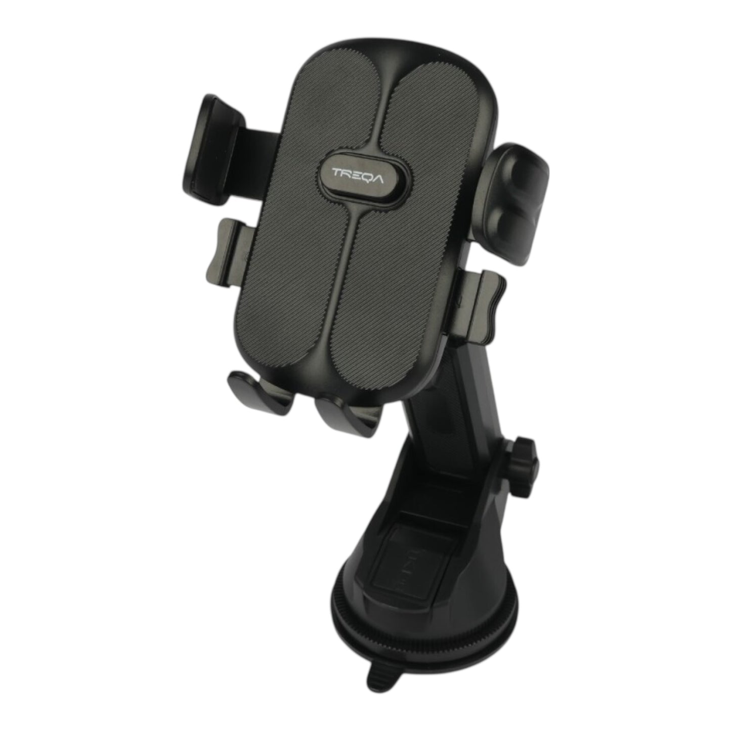 Treqa Βάση Κινητού Αυτοκινήτου με Ρυθμιζόμενα Άγκιστρα Μαύρη