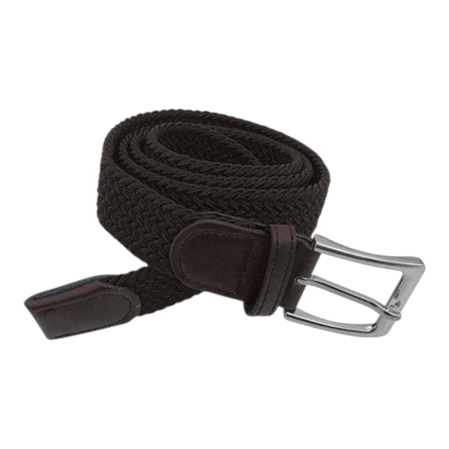 Ustyle LY0010 Elastic Men's Knitted Belt Dark Brown LY0010