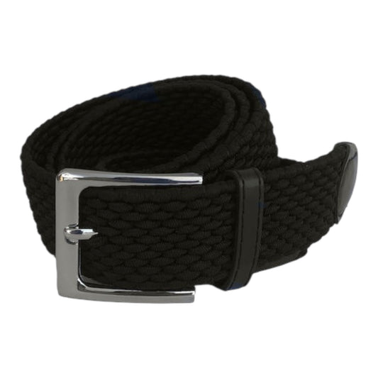 LY0010 Ελαστική Ανδρική Ζώνη Πλεκτή Μαύρη