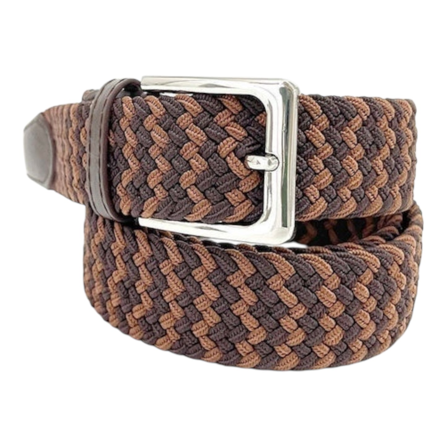 Ustyle Elastic Men's Knitted Belt LY0010-25 Brown