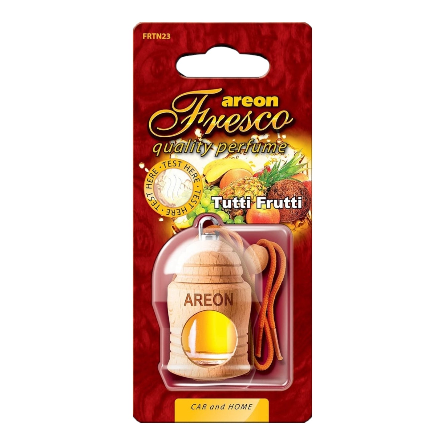 Areon Κρεμαστό Αρωματικό Υγρό Αυτοκινήτου Fresco Tutti Frutti 4ml FRTN23