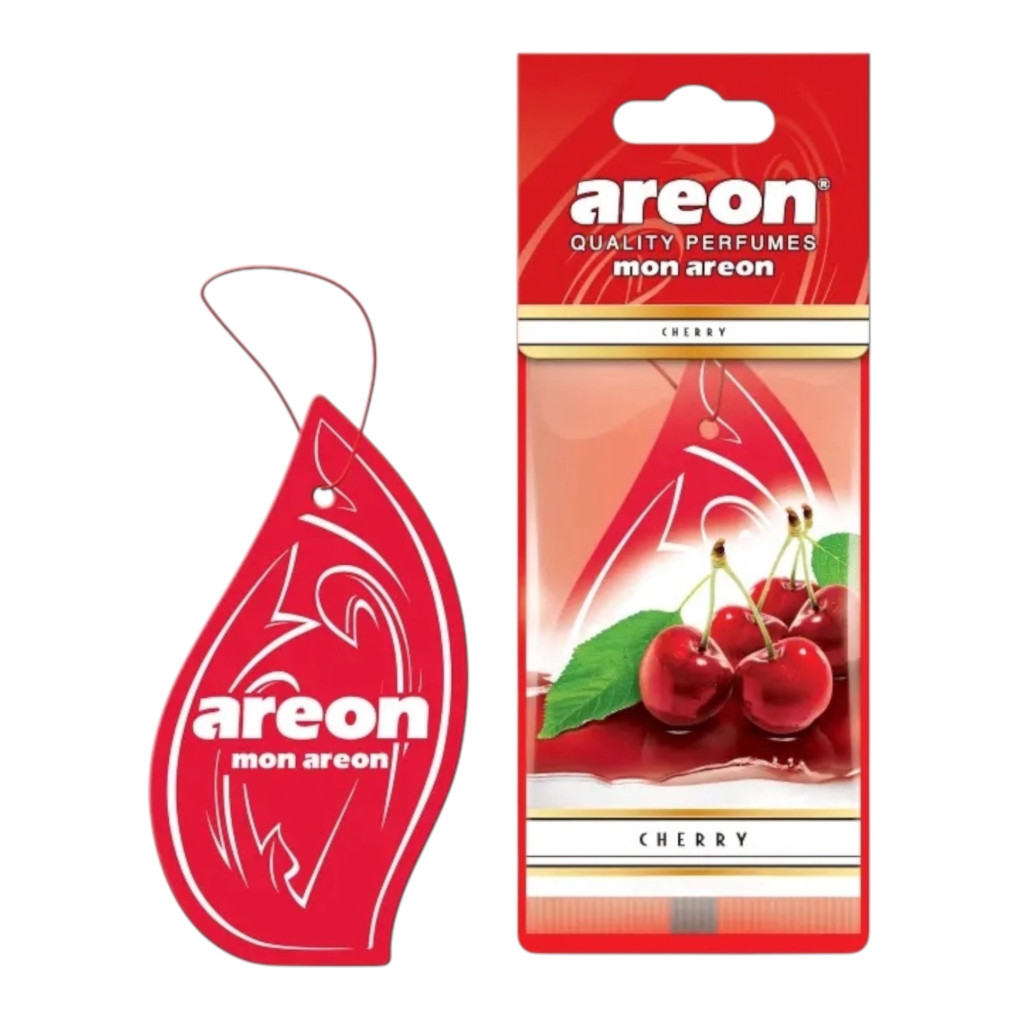 Areon Αρωματική Καρτέλα Κρεμαστή Αυτοκινήτου Mon Cherry MA26 Χωρίς Χρώμα - Angel shopping