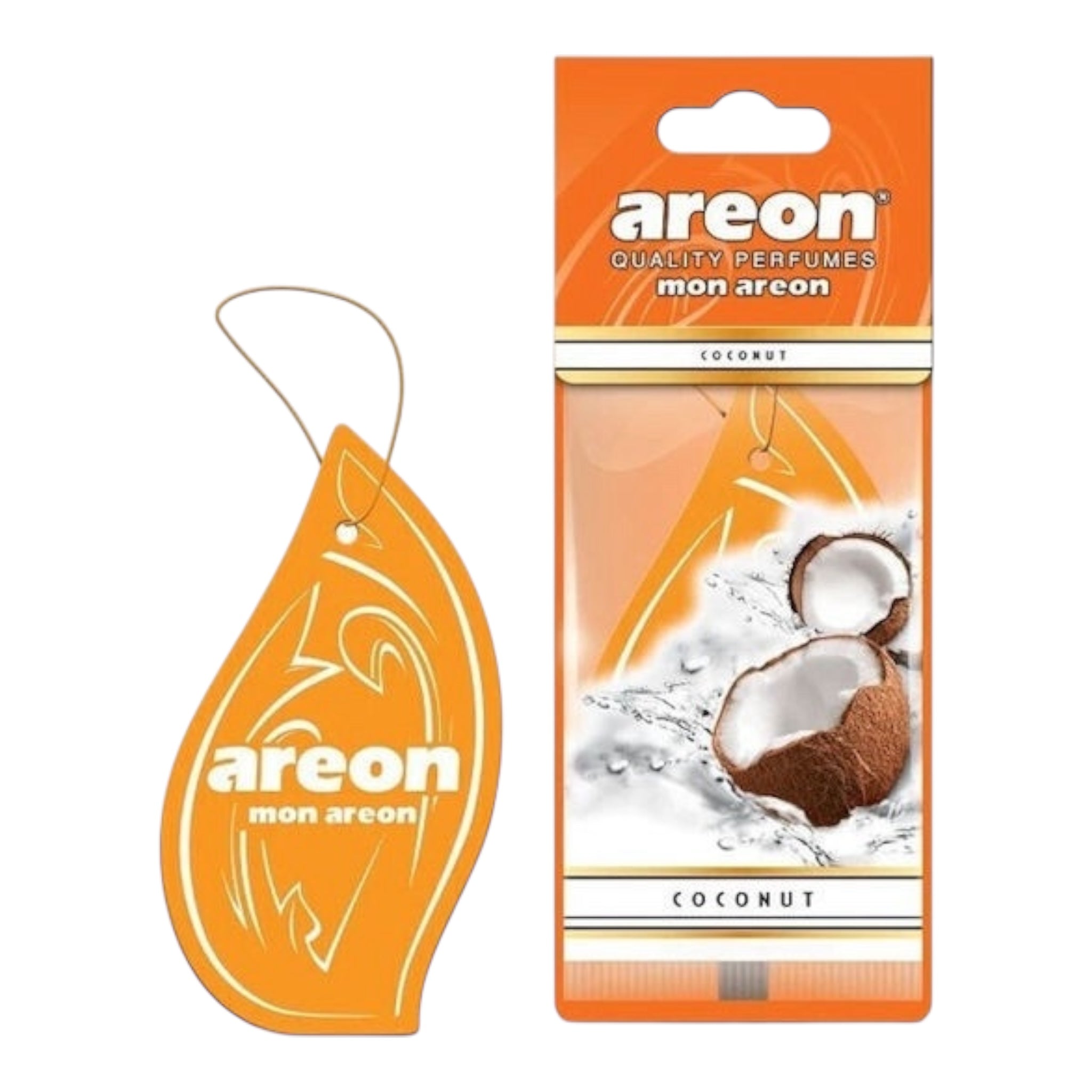 Areon Αρωματική Καρτέλα Κρεμαστή Αυτοκινήτου Mon Καρύδα MA11  Χωρίς Χρώμα - Angel shopping
