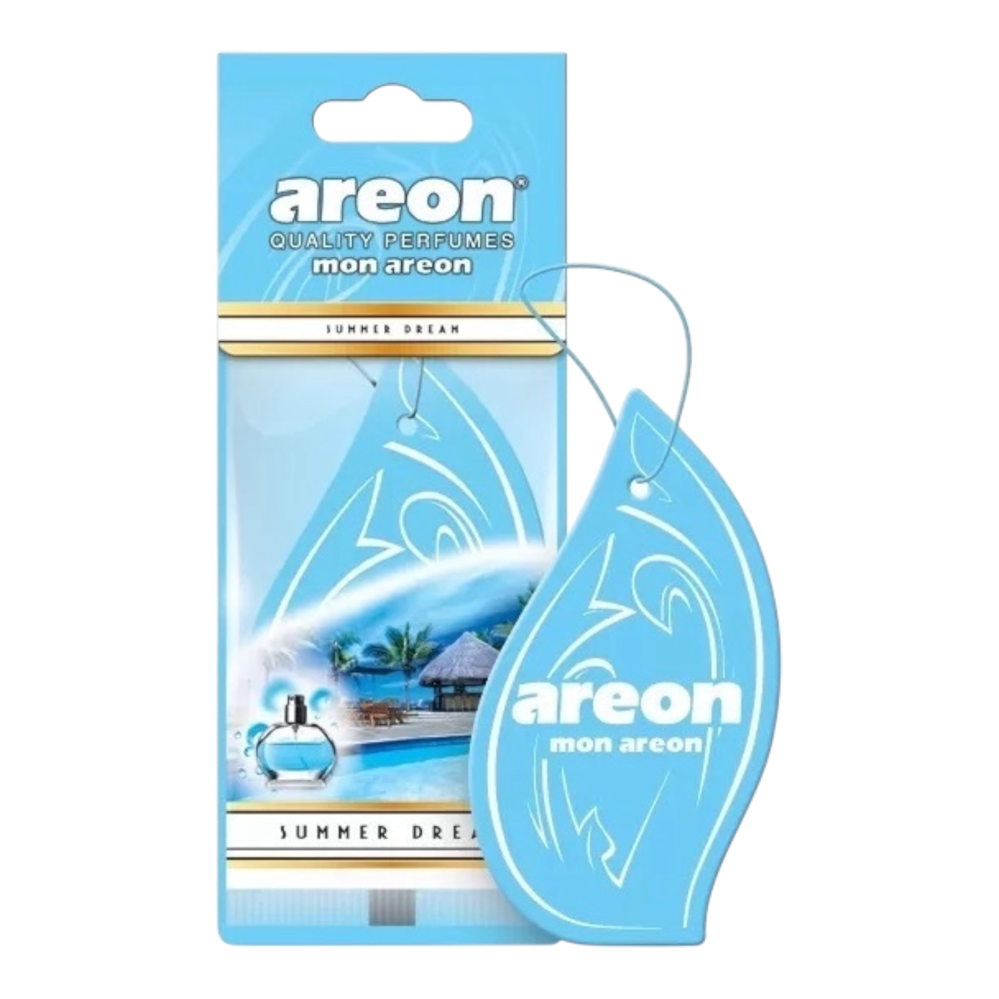 Areon Αρωματική Καρτέλα Κρεμαστή Αυτοκινήτου Mon Summer Dream MA18  Χωρίς Χρώμα - Angel shopping