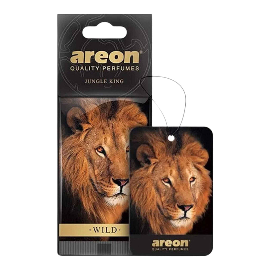 Areon Αρωματική Καρτέλα Κρεμαστή Αυτοκινήτου Wild Jungle King AW01 Χωρίς Χρώμα
