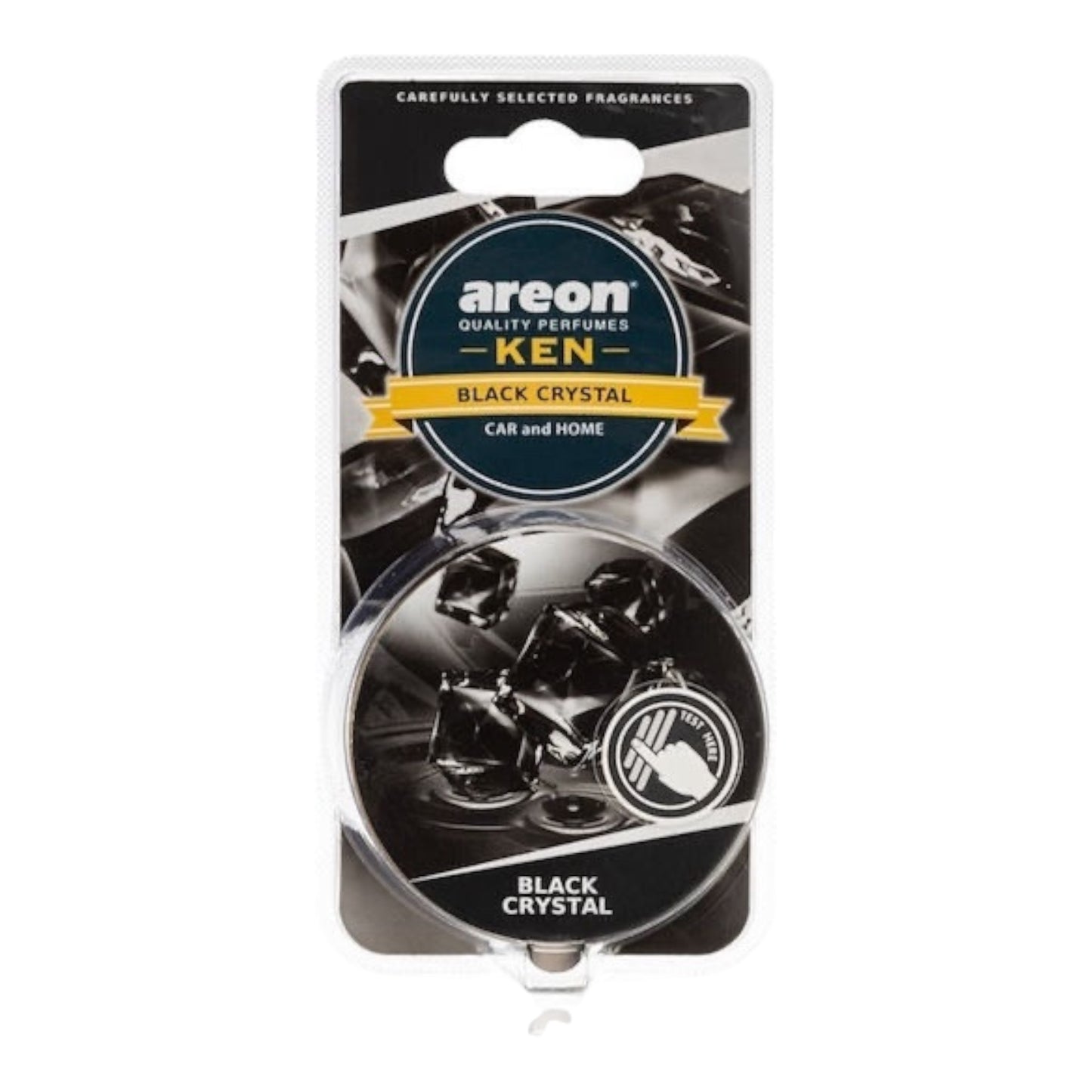Areon Αρωματική Κονσέρβα Κονσόλας/Ταμπλό Αυτοκινήτου Ken Blister Black Crystal 35gr AKB03