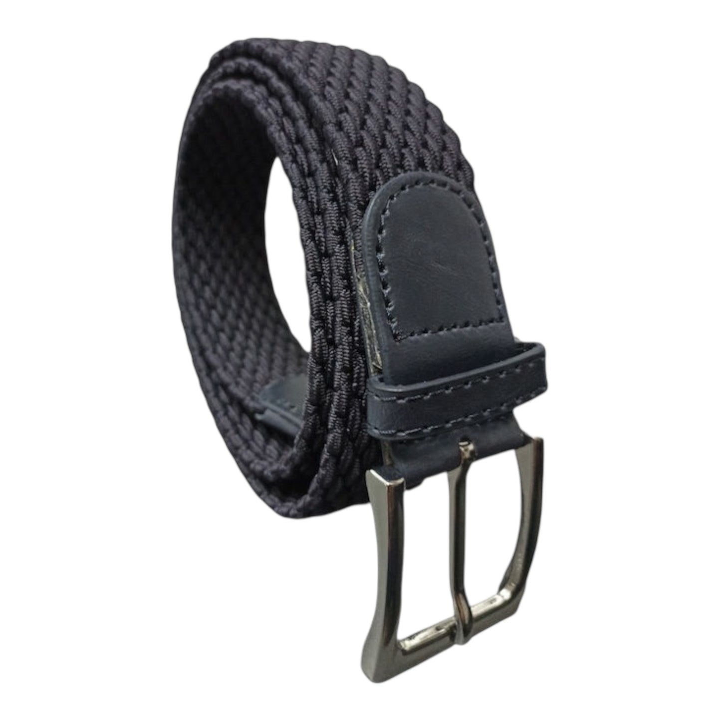 Ustyle LY0010 Elastic Men's Knitted Belt Navy Blue