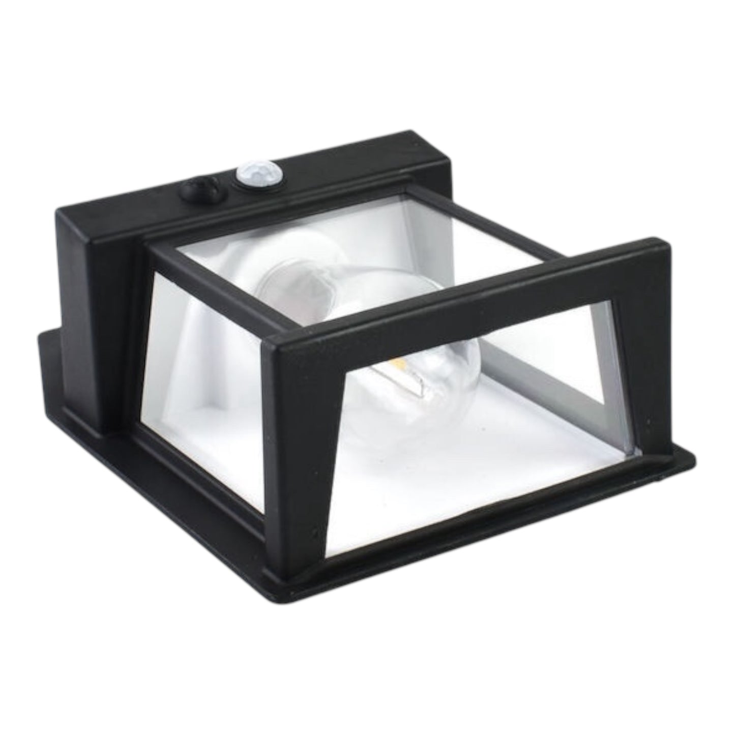 Bk-888 Solar Wall Light 1W 600lm Natural White with Motion Sensor and Photocell IP65 Black