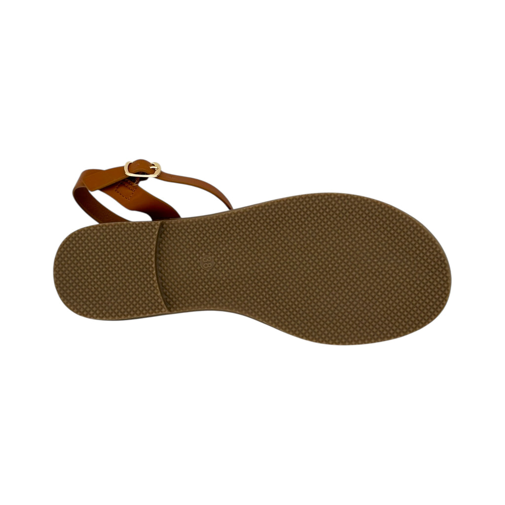 DIAMANTIQUE Σανδάλια Γυναικεία Flat Camel - Angel shopping