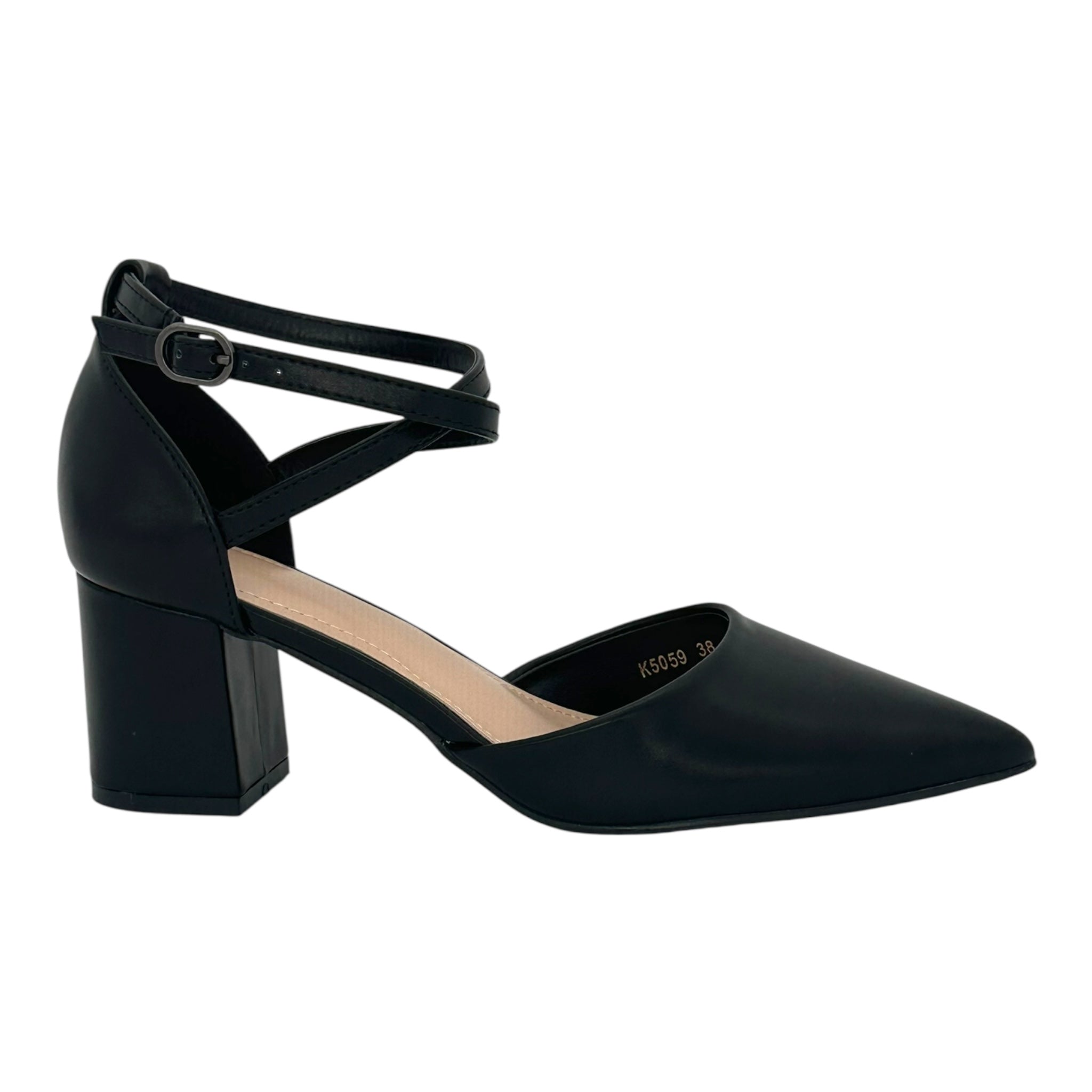 ALTA MODA Γυναικεία πέδιλα με λουράκι Black - Angel shopping