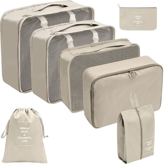 Beige Organizer Case 7pcs 75194-mpez