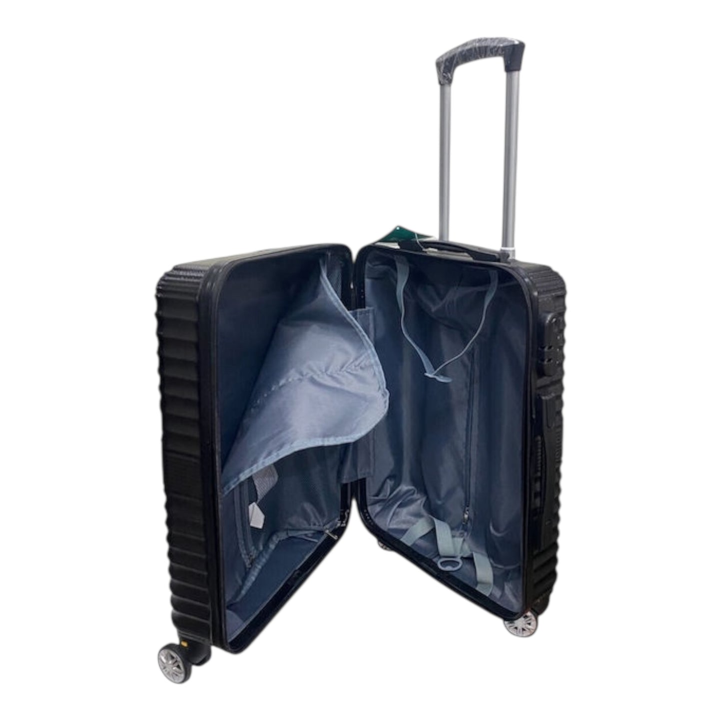 Ormi Hardside Cabin Travel Suitcase Black with 4 Wheels Height 55cm ESH-L12 