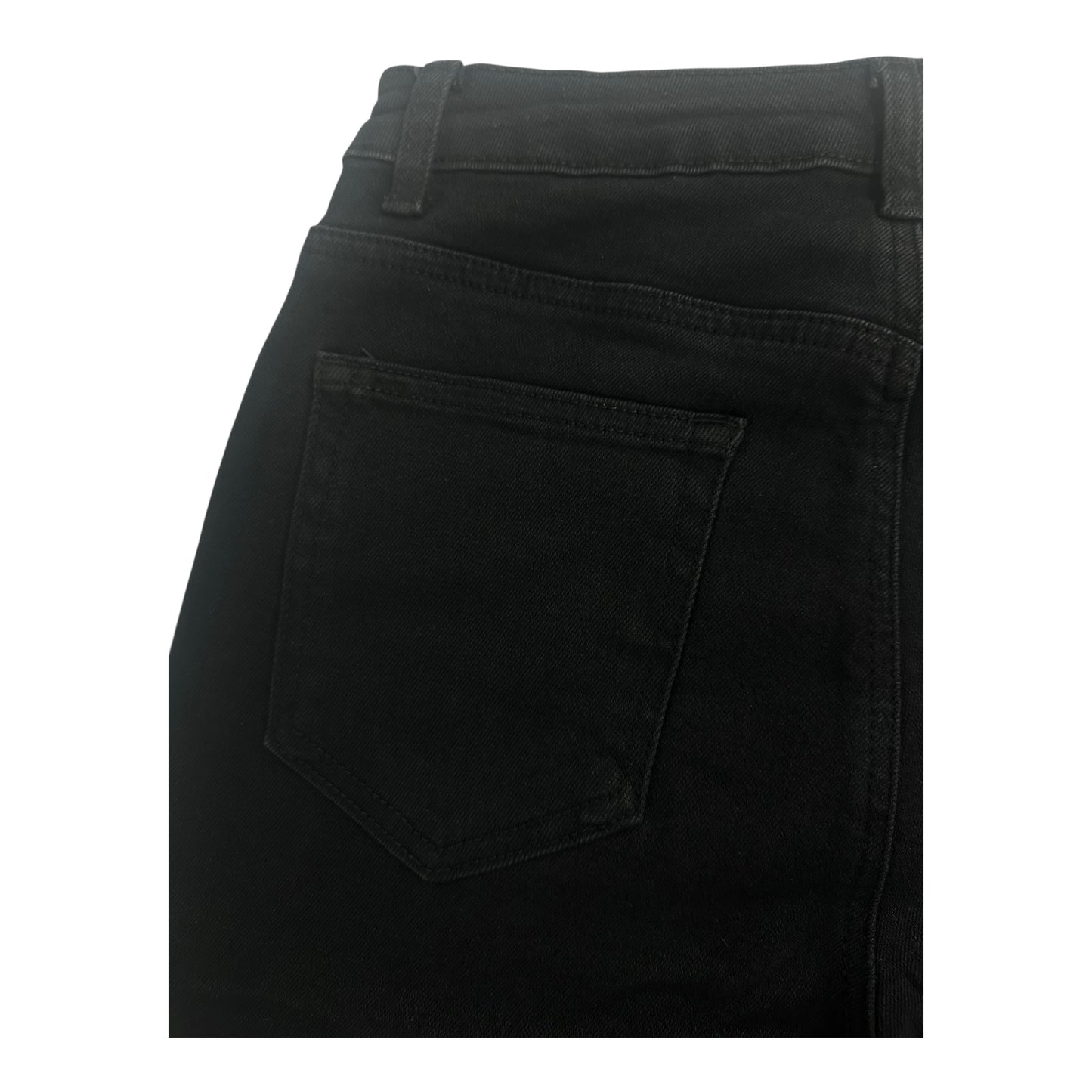 Miss Good High Waisted Women's Straight Jean Pants Black