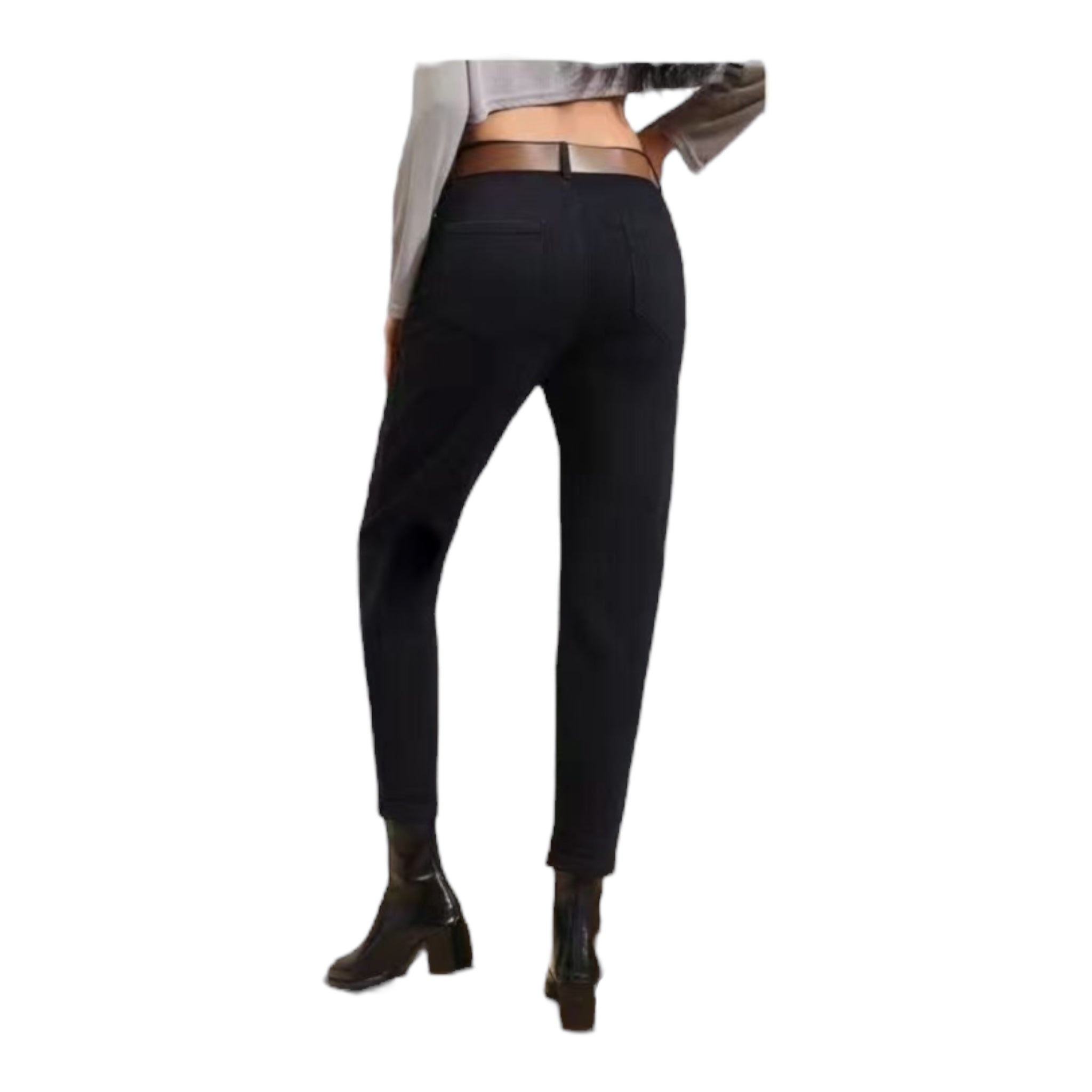 Miss Good Ψηλόμεσο Γυναικείο Jean Παντελόνι Push Up σε Mom Εφαρμογή Μαύρο - Angel shopping