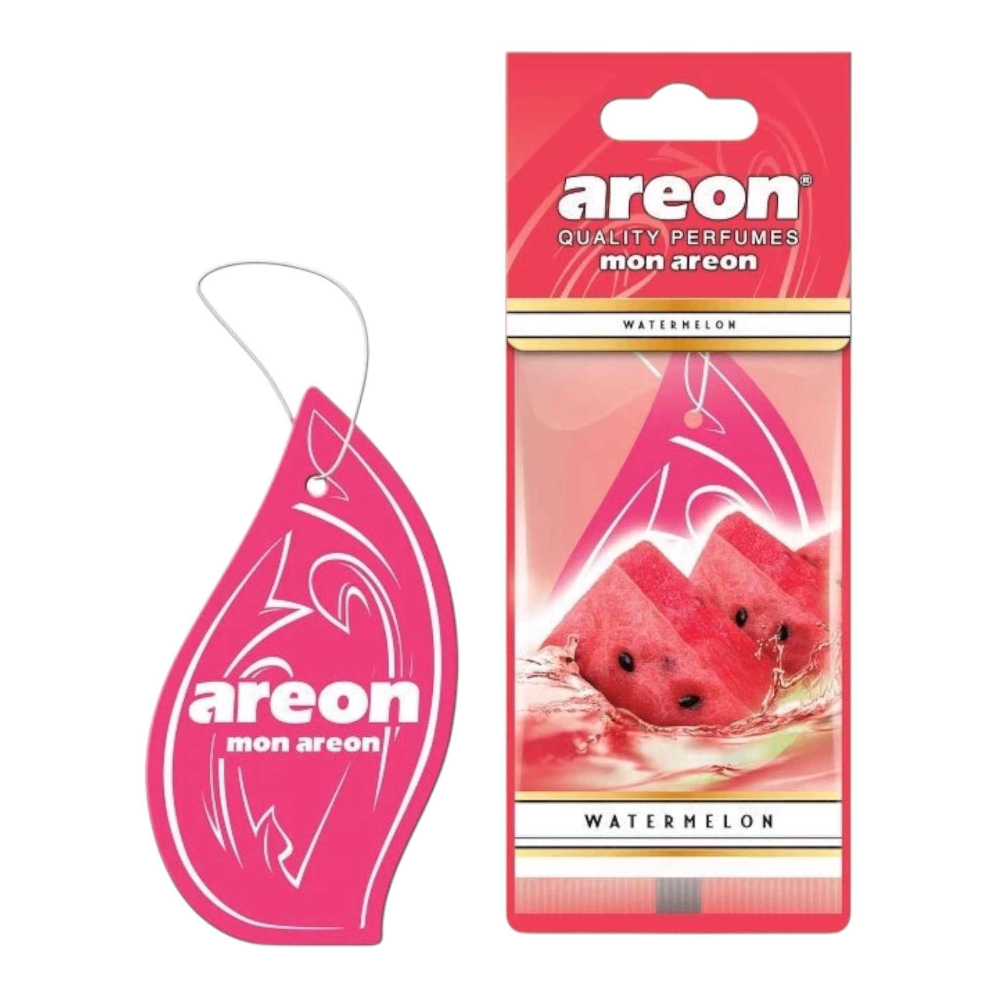 Areon Αρωματική Καρτέλα Κρεμαστή Αυτοκινήτου Mon Watermelon MA28 Χωρίς Χρώμα