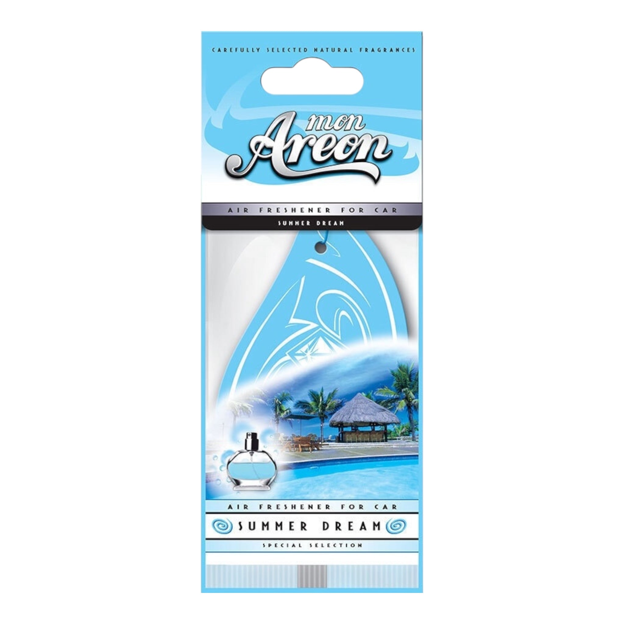 Areon Αρωματική Καρτέλα Κρεμαστή Αυτοκινήτου Mon Summer Dream MA18  Χωρίς Χρώμα - Angel shopping