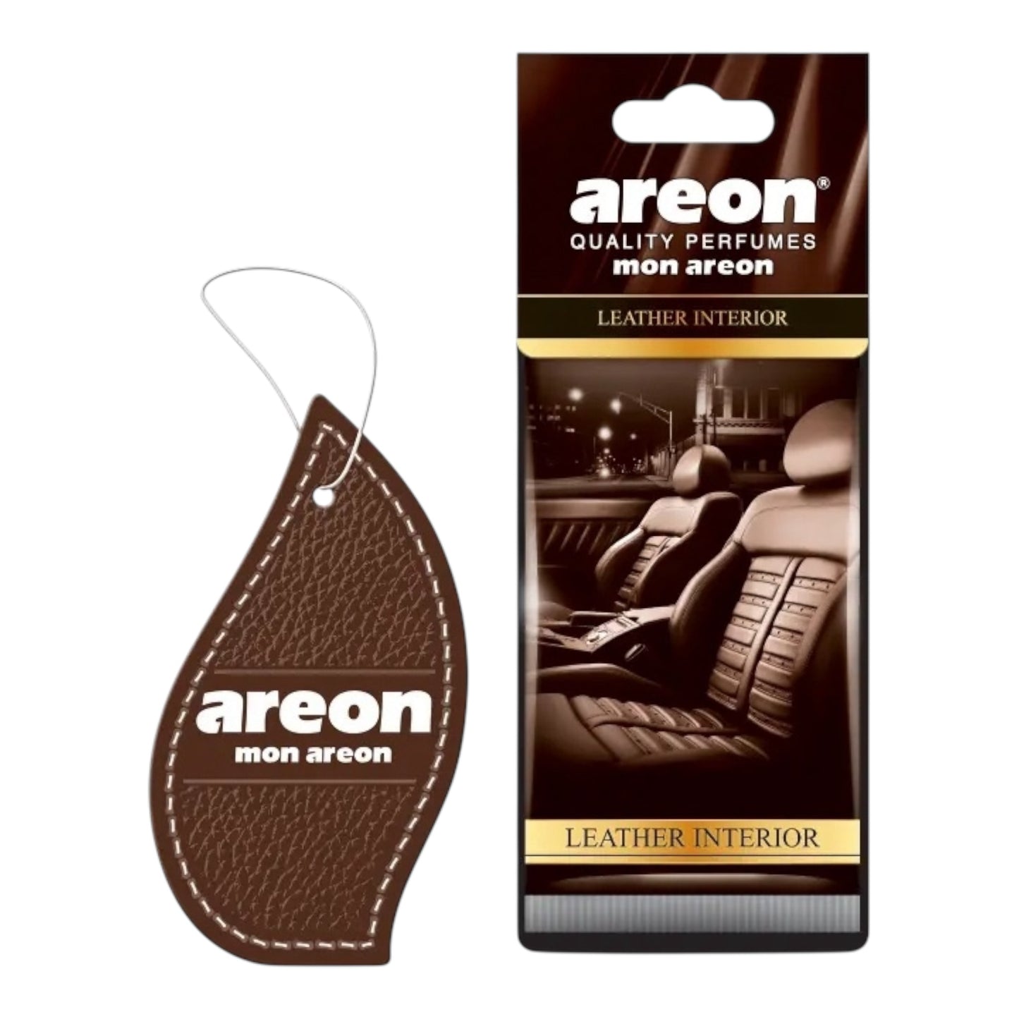 Areon Αρωματική Καρτέλα Κρεμαστή Αυτοκινήτου Mon Leather Interior MA42
