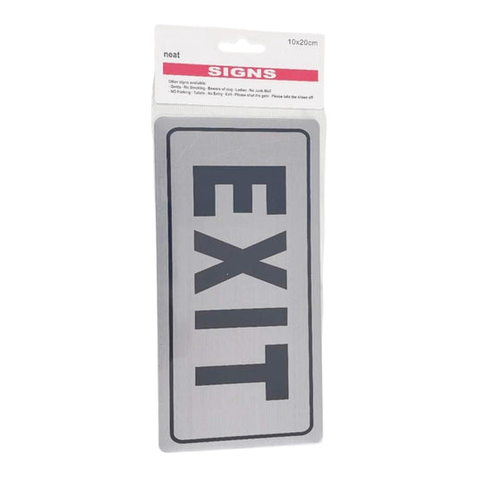 "EXIT" Sign Sticker 1pc 10*20cm Black