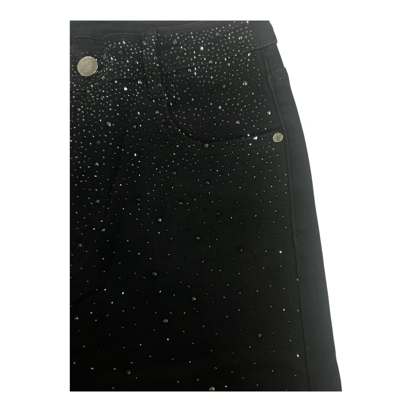Miss Good High Waisted Women's Straight Jean Pants Black