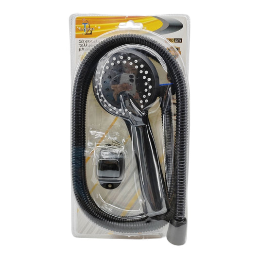 Landsh Shower Handset with Spiral 91358 Black
