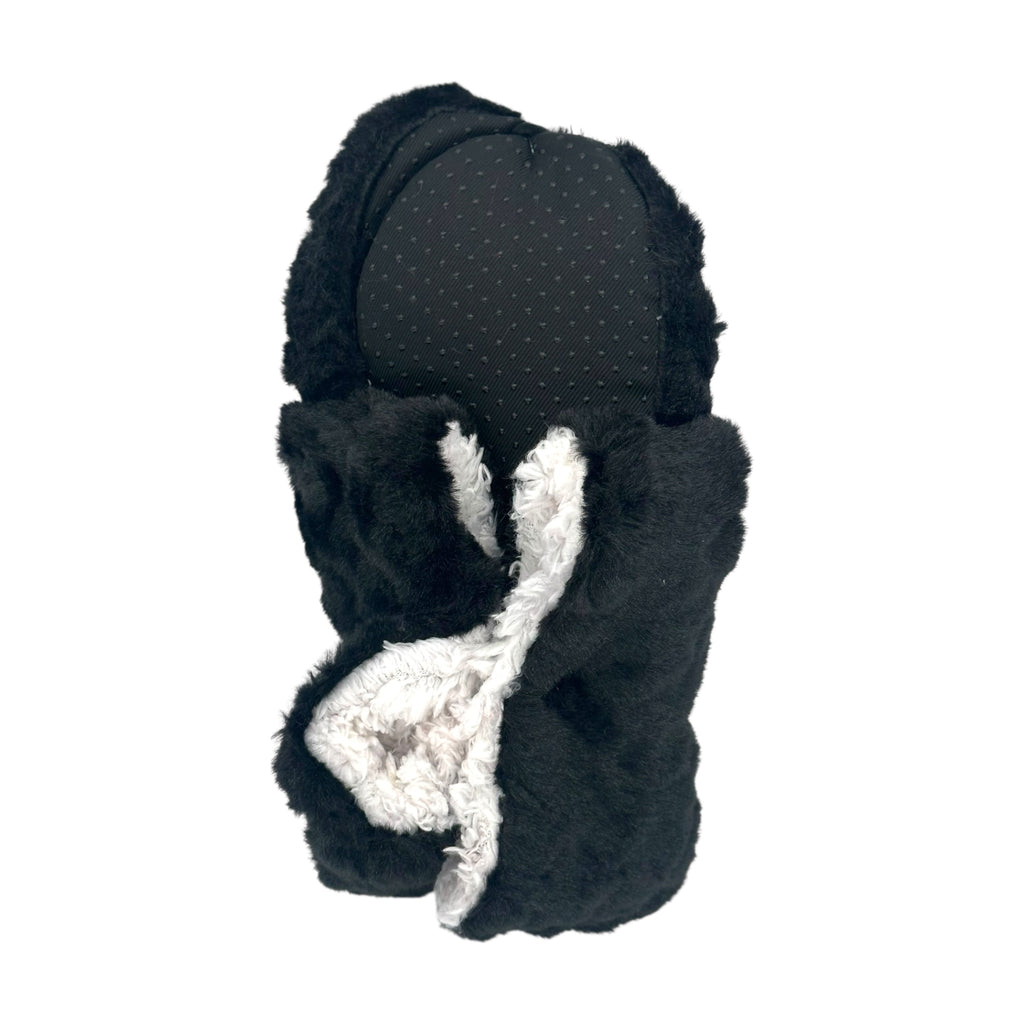 Angel Γυναικείες Παντόφλες Μποτάκια Fleece Μαύρο