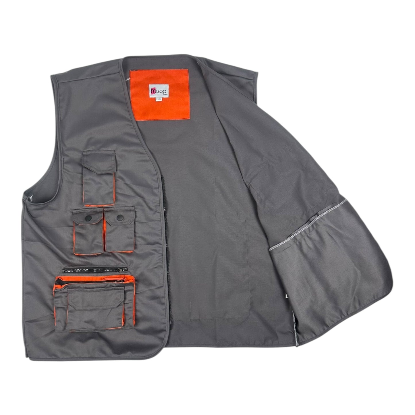 Mizoo Ανδρικό Γιλέκο Εργασίας Γκρί