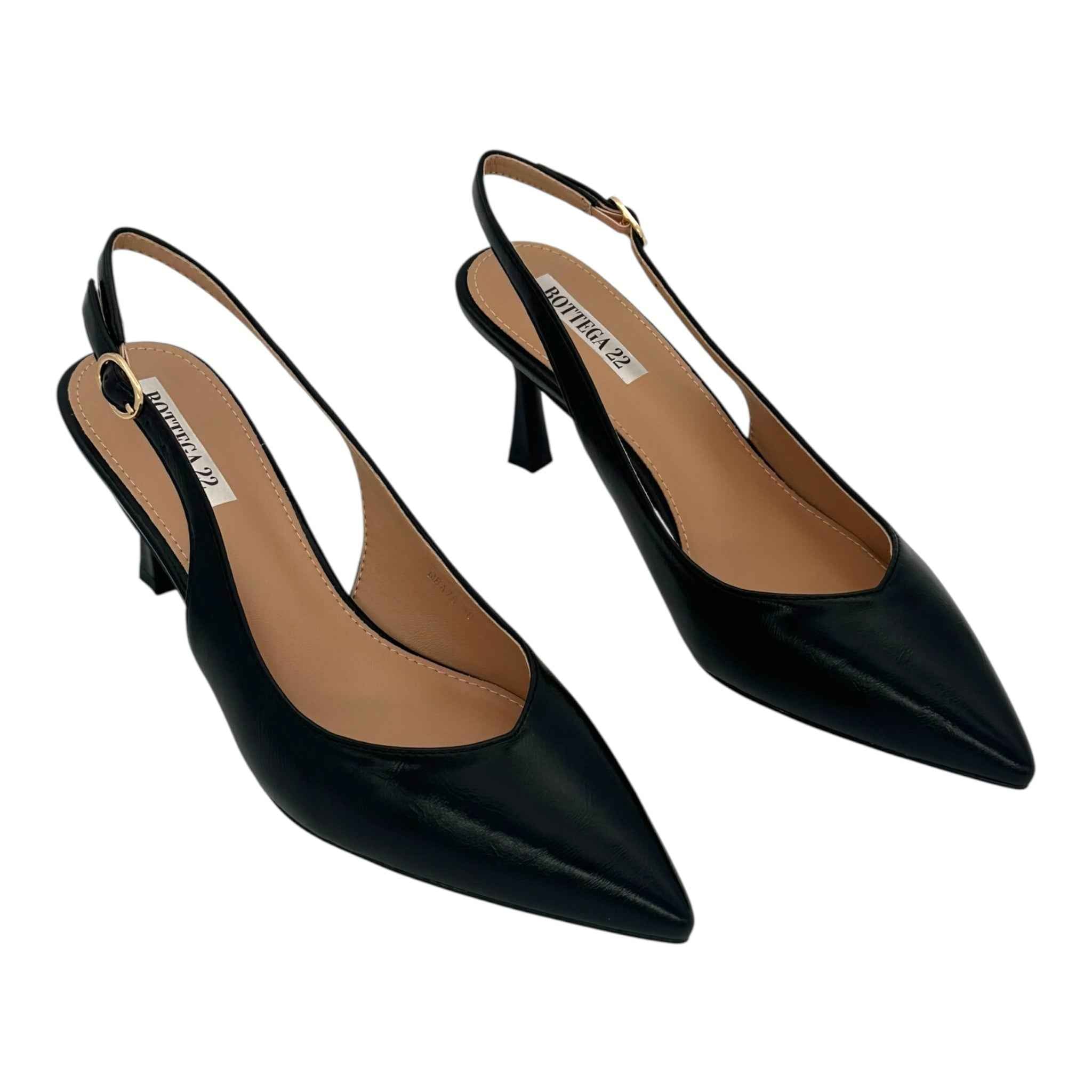 BOTTEGA 22 Γυναικείες γόβες τακούνι 7.5cm Black