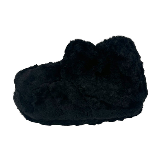 Angel Γυναικείες Παντόφλες Μποτάκια Fleece Μαύρο