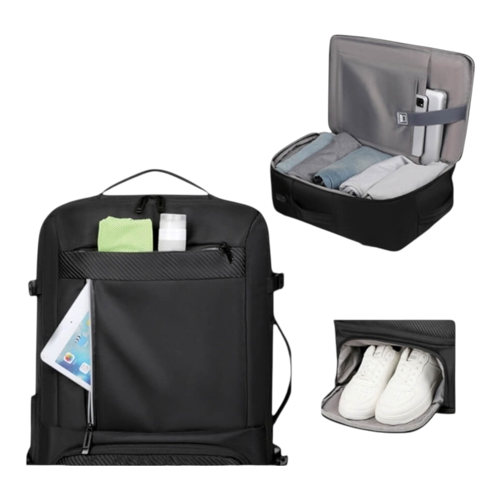 Playbags Backpack Αδιάβροχο 50lt Μαύρο