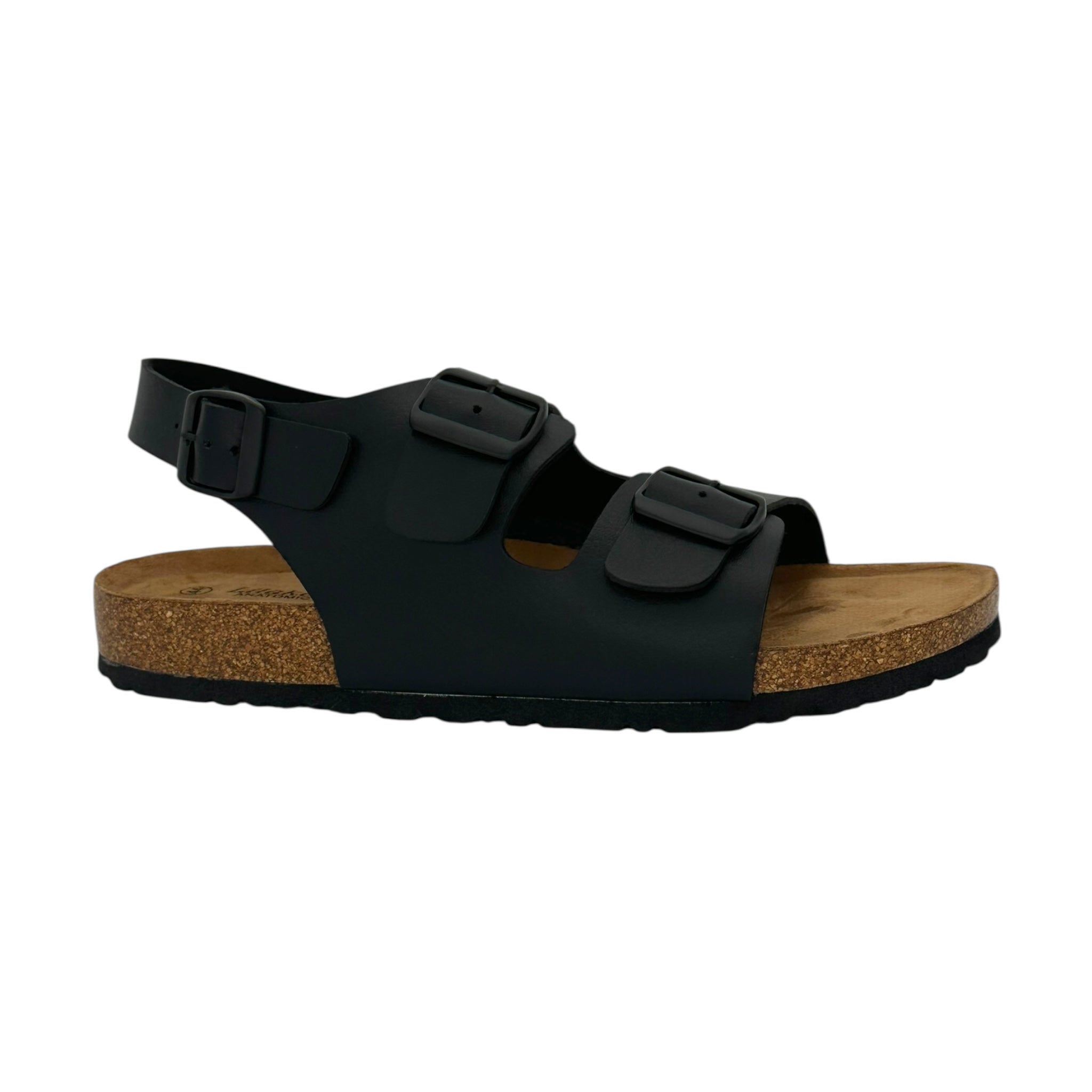 LILAKER Ανδρικά Δερμάτινα Σανδάλια Μαύρο - Angel shopping