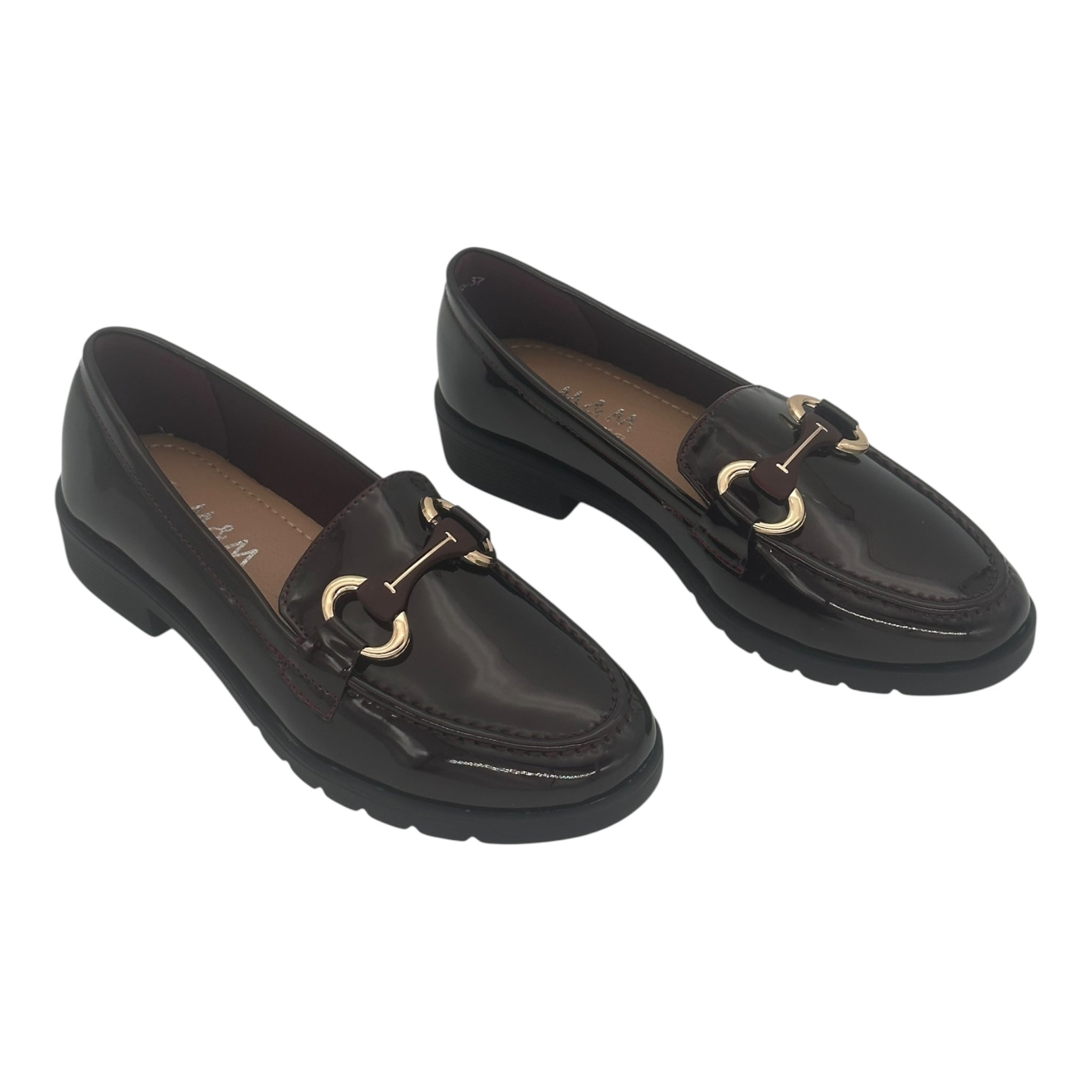 MIRA MAX Γυναικεία Loafers σε Μπορντό - Angel shopping