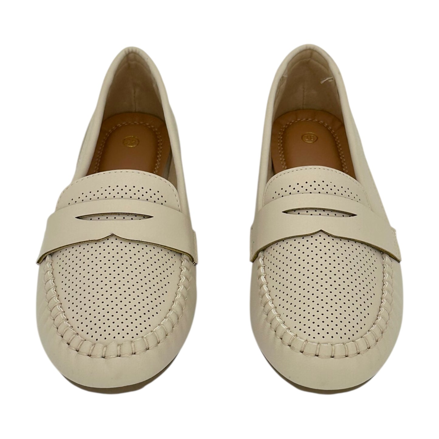 MODA PLUS γυναικείες loafers Beige