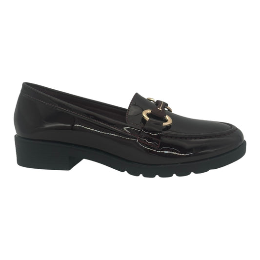 MIRA MAX Γυναικεία Loafers σε Μπορντό Χρώμα