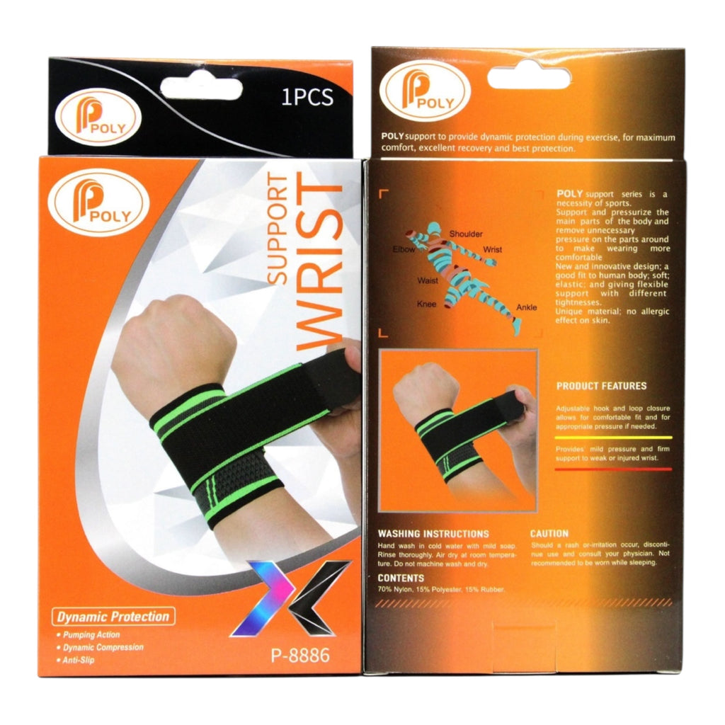 Angel Shopping Επίδεσμος Συμπίεσης Καρπό Dynamic Protections 1τμχ Πράσινο - Angel shopping