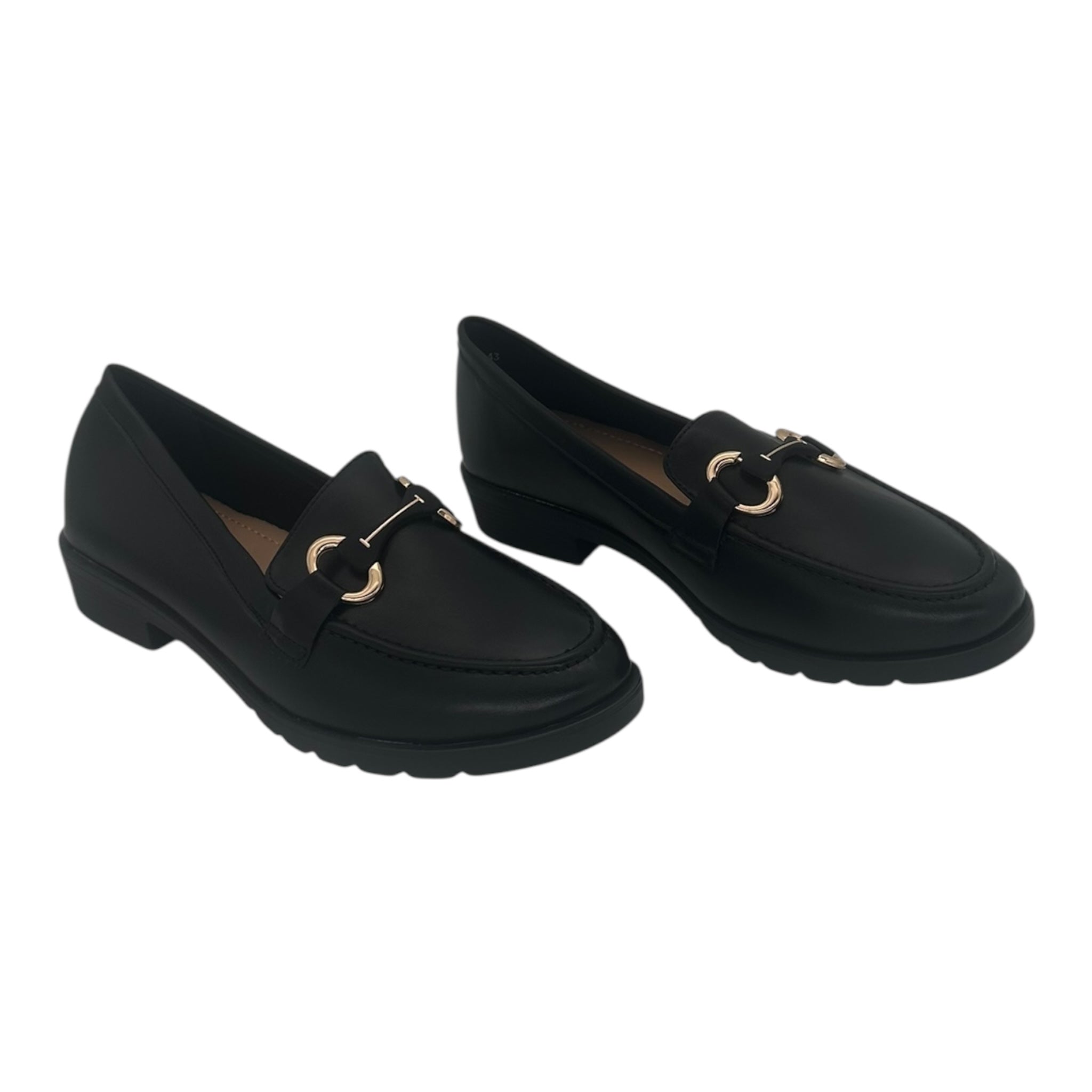 MIRA MAX Γυναικεία Loafers σε Μαύρο - Angel shopping