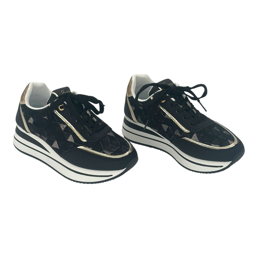 JOMIX Γυναικεία Ανατομικά Sneakers Μαύρα - Angel shopping