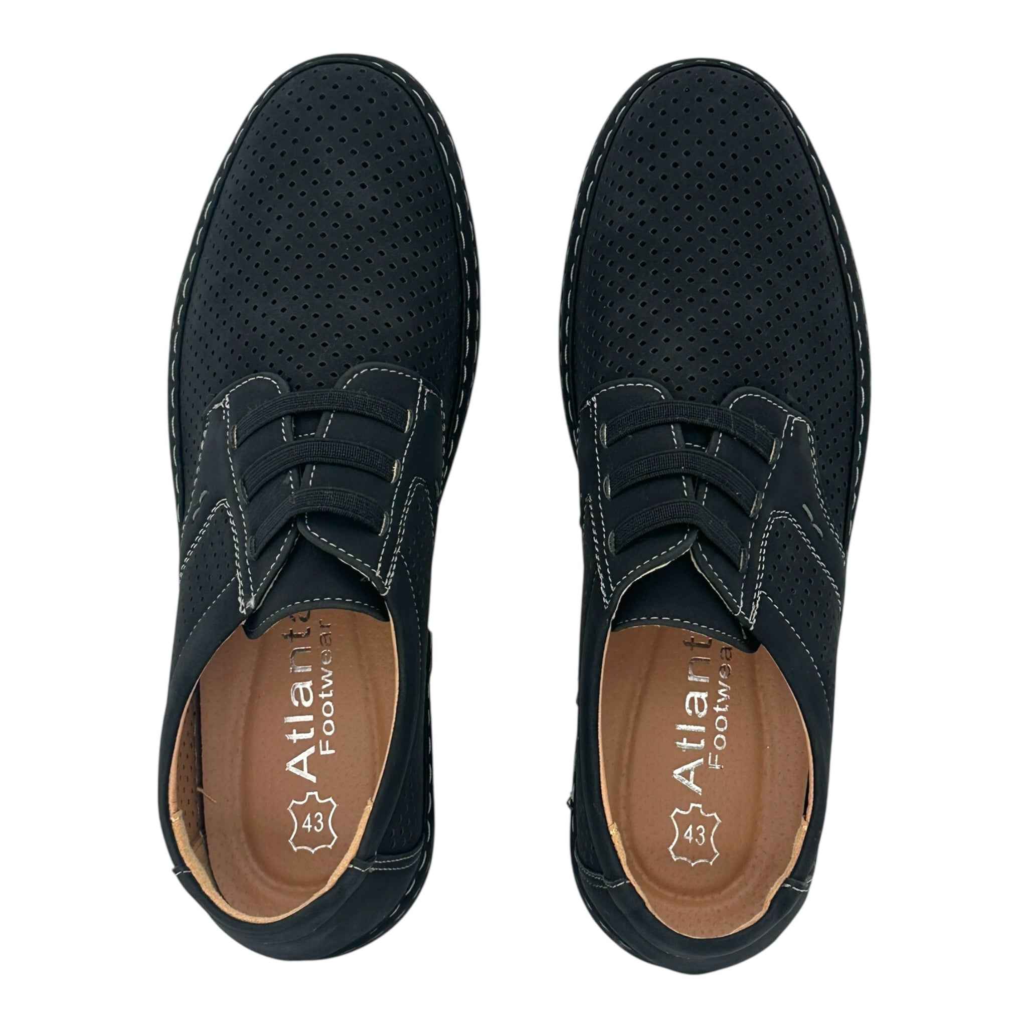 Atlanta Ανδρικά Casual Slipon Μαύρο