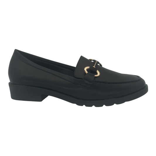 MIRA MAX Γυναικεία Loafers σε Μαύρο Χρώμα