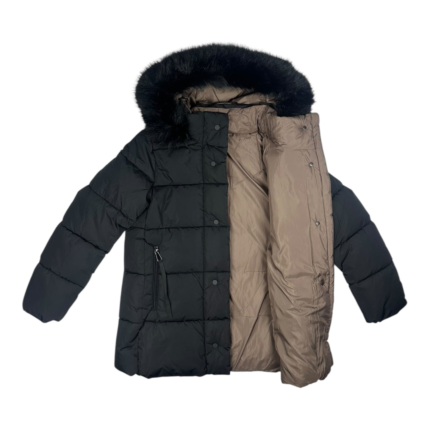 Angel Shopping Γυναικείο Μπουφάν για Χειμώνα Μαύρο