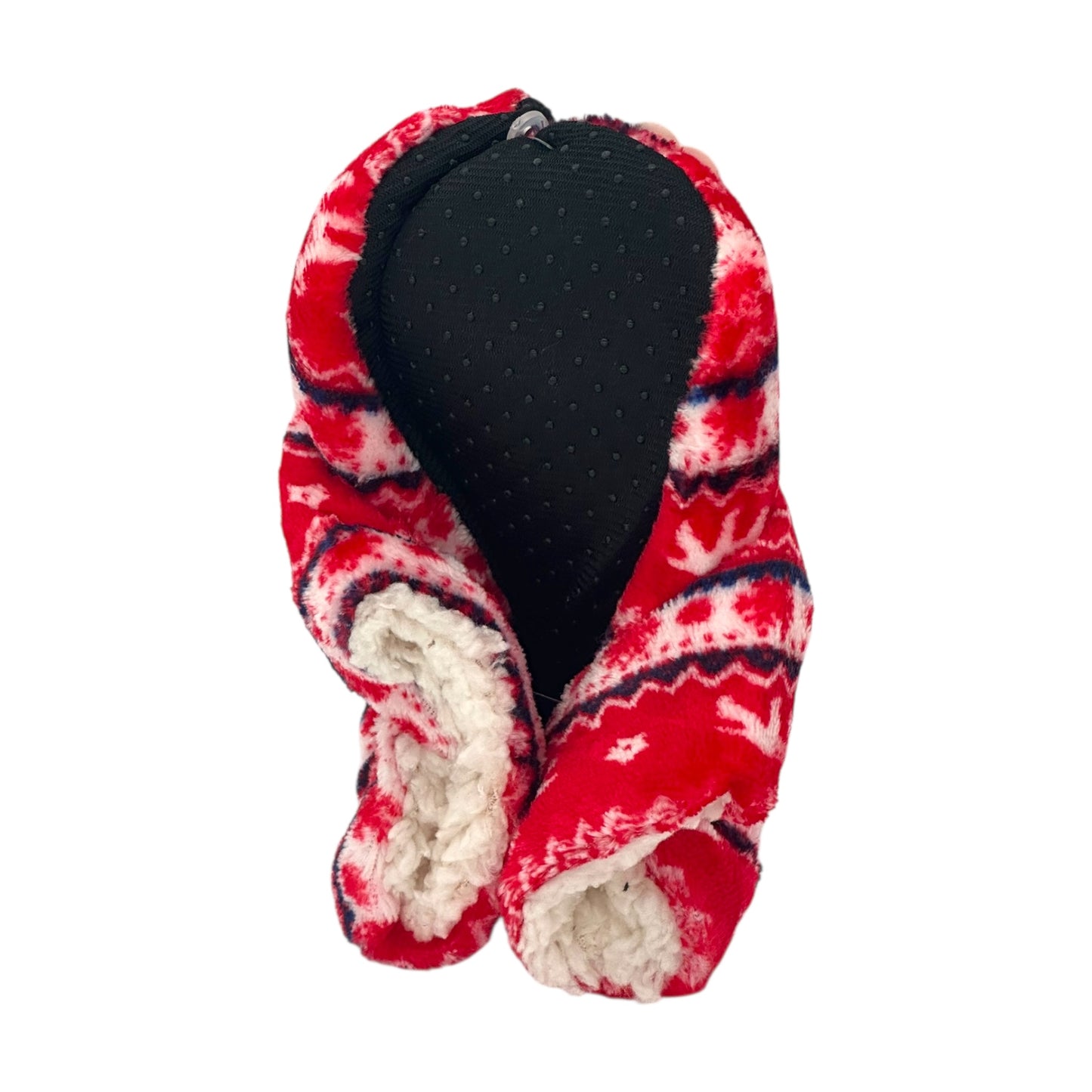 Angel Children's Slippers Fleece Booties Red