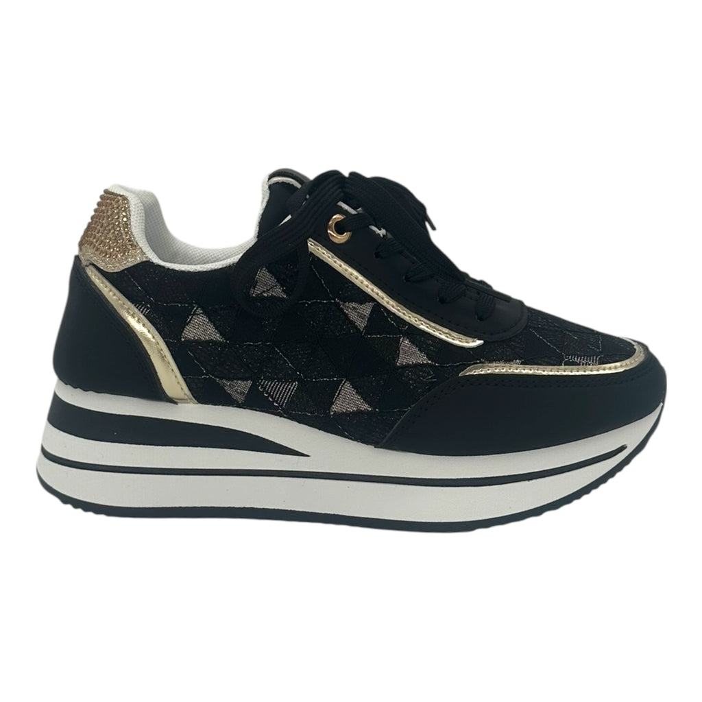JOMIX Γυναικεία Ανατομικά Sneakers Μαύρα - Angel shopping