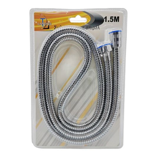 Landsh Spiral Shower 1.5M Silver Color