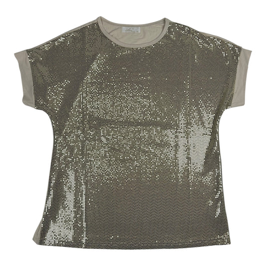 Angel Shopping Γυναικεία Μπλούζα με Παγιέτες Χρυσό