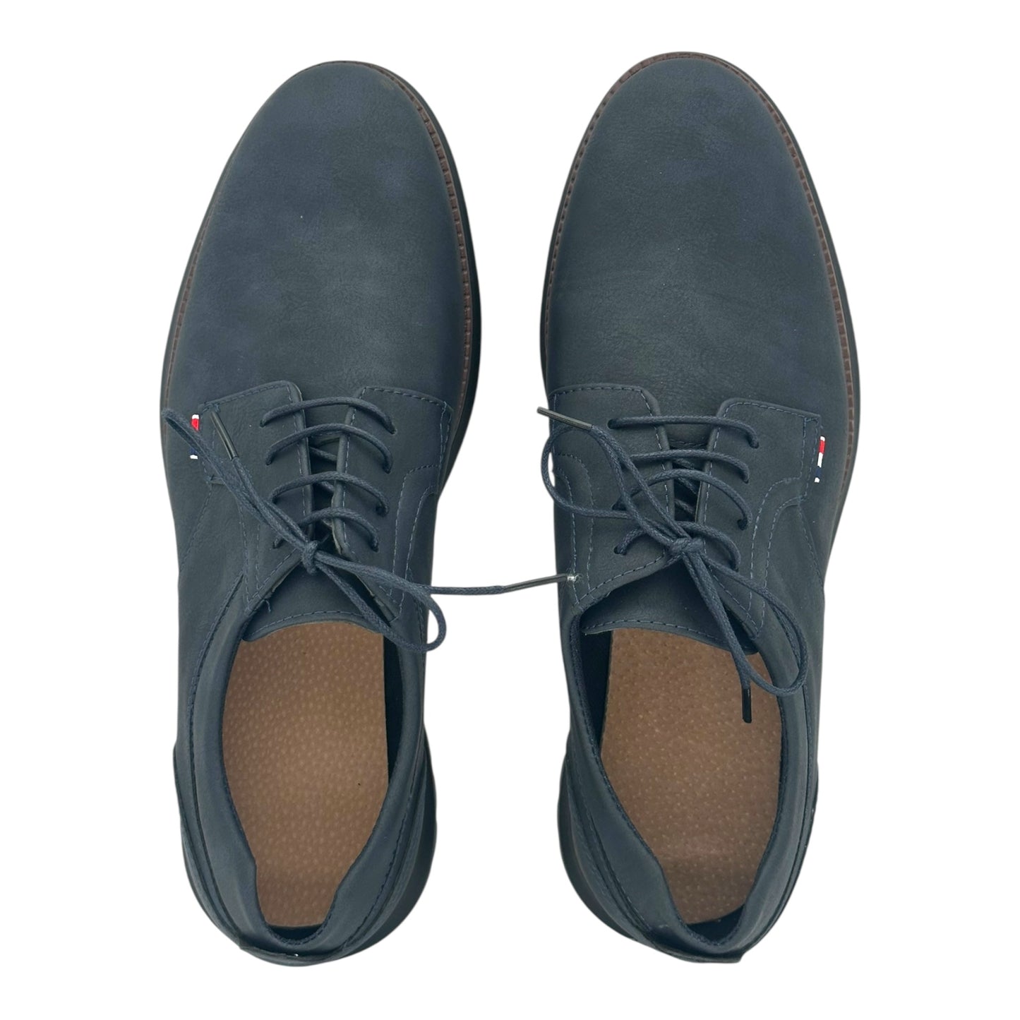 ANGEL Shopping Men's Leather Shoes Blue