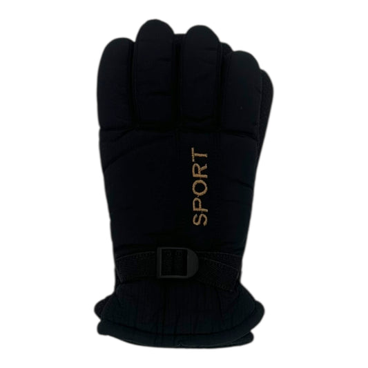 Χειμερινά Ανδρικά Γάντια Μηχανής Μαύρο