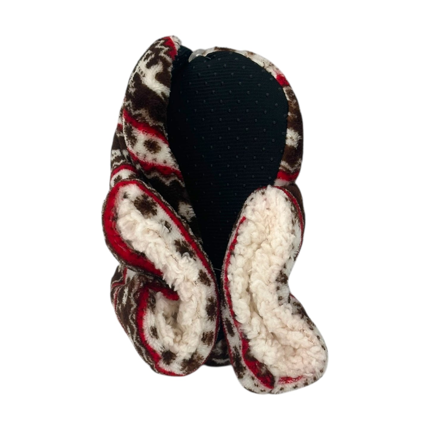 Angel Children's Slippers Fleece Booties Brown