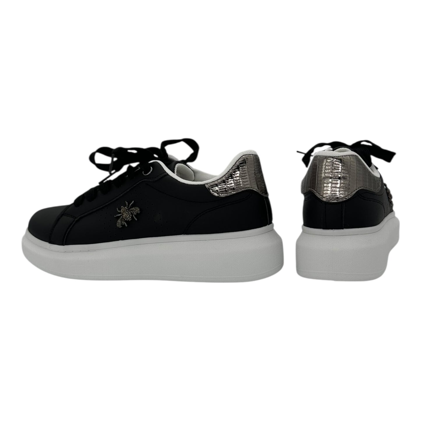 InShoes Γυναικεία Sneakers Μαύρο / Λευκό 639LC691