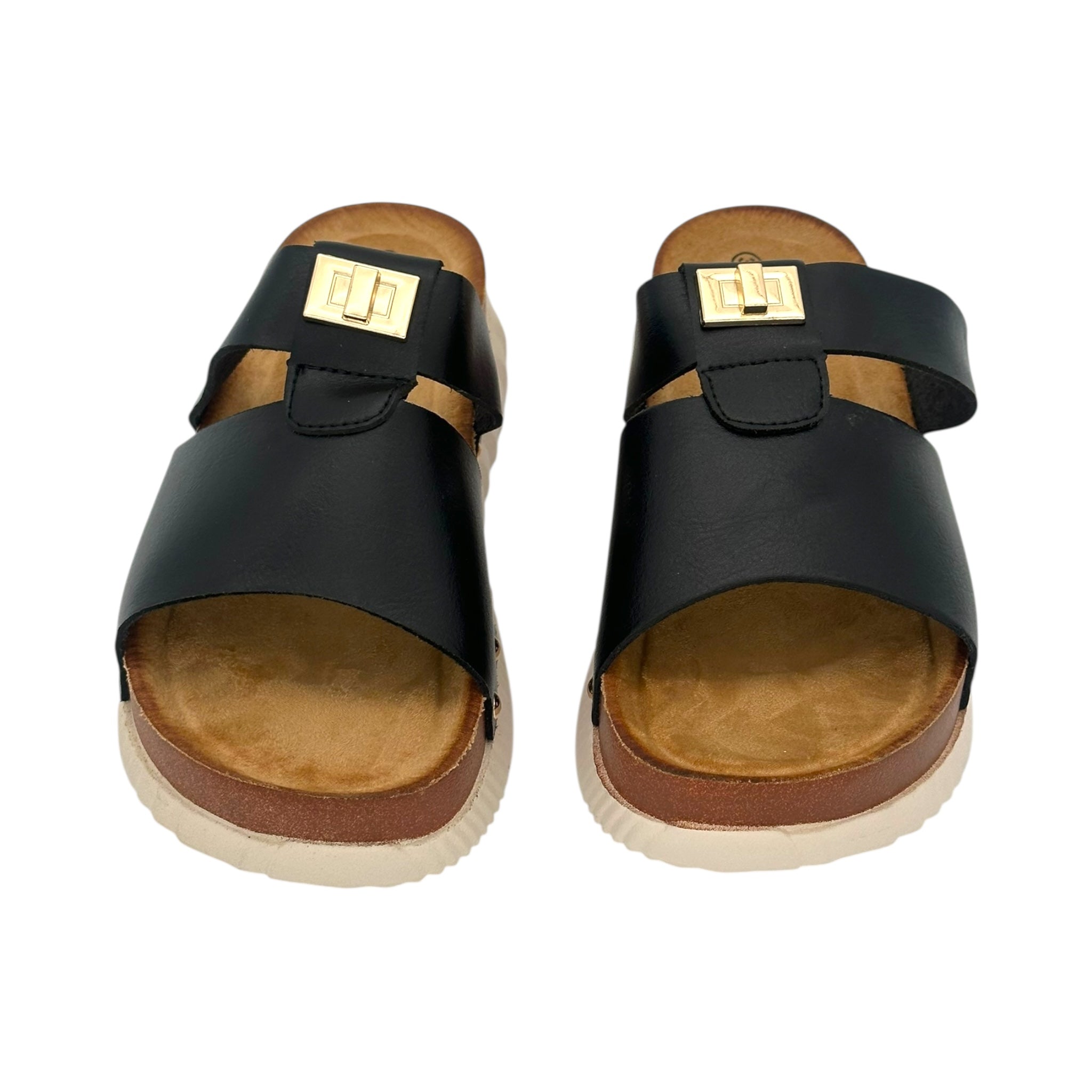 Angel shopping Γυναικεία Σανδάλια Πλατφόρμες Black - Angel shopping