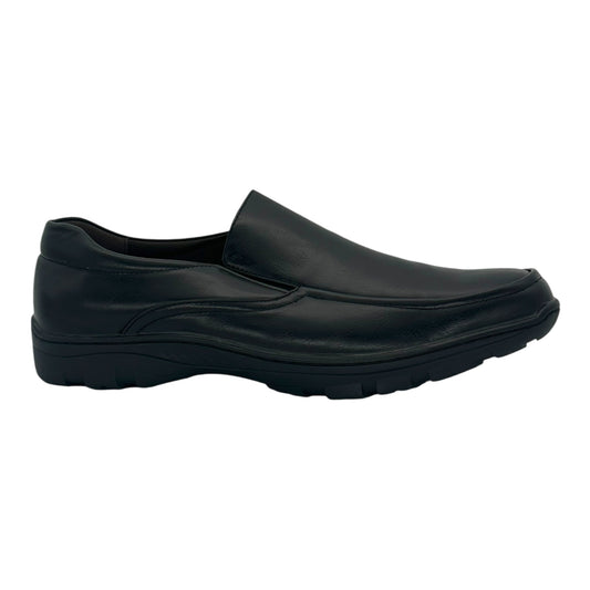 ANGEL Ανδρικά Παπούτσια Slip-On Μαύρο (Μεγάλα Μεγέθη 46-49)