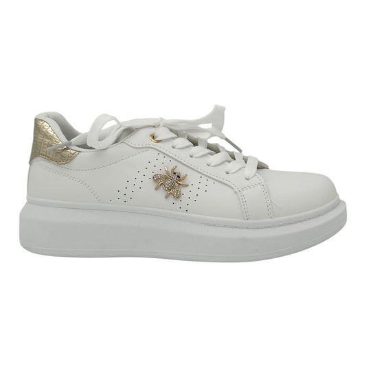 Angel Shopping δερμάτινα sneakers Gold